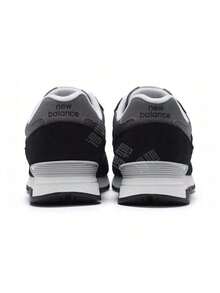 New Balance NB 565 Comfortable And Breathable Low-Top Running Shoes, Unisex, Gray/Black - Black - View 3