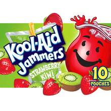 Kool-Aid -Aid Jammers Artificially Flavored Drink, 1 Pouches, For School Lunches And On-The-Go Hydration, Strawberry Kiwi Flavor, Excellent Source Of Vitamin C, 6 Fl Oz - Strawberry Kiwi - View 1