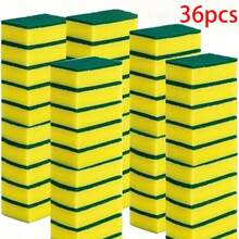 1/10/20/50入 廚房清潔海綿洗碗布 多功能除垢墊 家用清潔用品 進階不刮傷洗碗海綿 超吸水耐用 - 海綿擦 - 查看 17