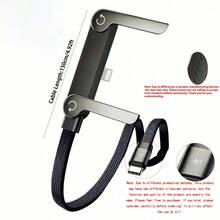 2合1支架充電線，保護您的頸椎！240W超快充Type-C充電線，長度150cm，內建可折疊手機支架 - 多色1 - 查看 11