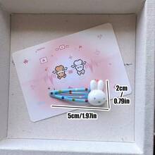 MIFFY Official Cute Kawaii Polka Dot Rabbit Hair Clips Sweet Cartoon Bangs Side Clip Barrettes Hair Accessories Ladies Girls Gift 2026 Viral T - Multicolor - View 14