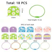 1/6/12pcs Floral Pattern Non-Slip Silicone Key Caps - Durable Non-Slip Key Identifiers, Suitable For Home, Office And Door Keys - Daily Essentials, Perfect For Family And Roommates, Keep Organized, Great Gift Choice - Multicolor - View 6