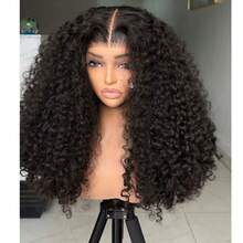 38 40 Inches Deep Curly Bob Wig 13x4 13x6 Transparent Lace Frontal Wigs Human Hair 200% Density Curl Lace Front Wig Brazilian Pre Plucked With Baby Hair Human Hair Wigs For Women Natural Black Color - Natural Black - 查看 7