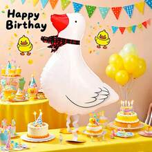 2pcs Walking Duck Balloons Yellow Duck White Duck Set Suitable For Children Birthday Party Decoration Toy Balloons - View 2