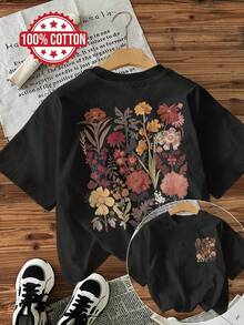 Plus Size T-Shirts - Black - View 1
