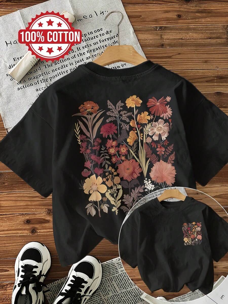 Plus Size T-Shirts - Black - View 1