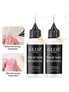 GLOZ 20ml 凝膠指甲油卸除液，強力卸除亮片與深色指甲油，不含防腐劑，適用於卸除膠水、凝膠、壓克力與浸粉指甲 - 1PC - 查看 7