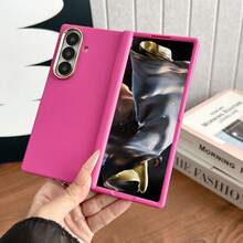 1pc Solid Color Popular Business Lightweight Shockproof Anti-Slip Smart Phone Case Fashionable Phone Cover Foldable Phone Case Protective Cover Foldable Phone Case Compatible With Galaxy Z Fold7 Galaxy Z Fold6 Galaxy Z Fold5 Galaxy Z Fold4 Can Be Used As Birthday Gift Graduation Gift Back To School Gift - Multicolor - View 17