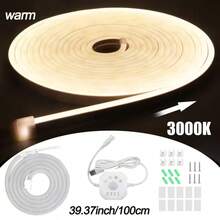 LQHZMYY 1-5m LED Motion Sensor Light Strip With Human Body Sensor Switch, Neon Chasing Flowing Water Effect, Flexible Strip, 3000K/6000K Optional, Light Flowing Meteor Effect, Chasing Light With USB Interface, Suitable For Staircase Chasing Light, Corridor Flowing Light, Balcony, Indoor/Outdoor Use, Modern Lighting Design|Flexible Neon Light Flexible Strip|Staircase Light - Induction Flowing Water Neon Lights - View 16