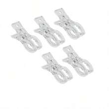 5/3/1pc Transparent Plastic Spring Clips/Multi-Function Balloon Arch Fixing Clips, Suitable For Backdrop Straps, Birthday Party, Wedding Decoration, Photography Studio, Suitable For Party, Essential Tool For Hanging Clothes - View 11