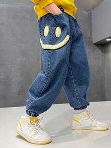 Boys' Denim Jeans Spring/Autumn 2026 New Style Casual Tapered Long Pants For Tween Boy - Medium Wash - View 6