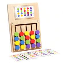 4pcs Wooden Multi-Function Maze Game, Children's Letter & Color Matching Logic Thinking Interactive Toy, Holiday Gift For Kids - Multicolor - View 16