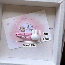 MIFFY Official Cute Kawaii Polka Dot Rabbit Hair Clips Sweet Cartoon Bangs Side Clip Barrettes Hair Accessories Ladies Girls Gift 2026 Viral T - Multicolor - View 15