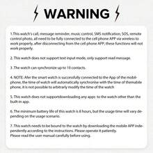 Children's Smart Watch, Wireless Dialing/Calling, Call Reminder And Rejection, Multiple Sports Modes, Customizable Wallpaper, Alarm Reminder, Message Notification, Music Playback Control, Suitable For Teenagers, Compatible With Android And IOS - Multicolor - View 8
