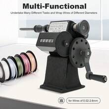 Dual Purpose Manual Coil Winding Machine Counter Wire Winding Tool 0-99999 - - Default - View 4