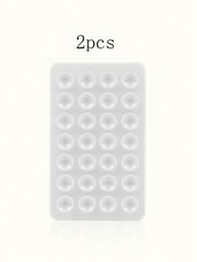 1 pièce Poignée de téléphone en silicone à double face, support de téléphone avec ventouse, support de téléphone adhésif mains libres, convient pour les selfies et les vidéos, support de téléphone avec prise pour les doigts, montable au mur, support de voiture, applicable pour la maison, le bureau, la salle de bain, la cuisine, facile à nettoyer, ne laisse pas de trace, doux au toucher, accessoire de téléphone réutilisable - Multicolore - Voir 17