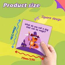 60PCS Lunchbox Sticky Note Joke Cards, Q&A Lunchbox Cards, Double-Sided Card,Lunchbox Double-Sided Inspirational Card Sticky Notes, Party Mini Sticky Note Postcards - Multicolor - View 2