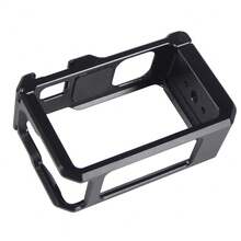 Jaula de cámara de aleación de aluminio, marco de protección con liberación rápida para disparo horizontal & vertical, compatible con cámara deportiva Action 5 Pro/4/3 - Ver 7