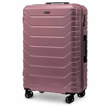 W WINGS TSA Lock Luggage Set 3 Or 4 Or Suitcase To Choose 14" 16" 20" 24" 28" Travel Luggage Polycarbonate Hard Shell, Telescopic Handle, 360 Wheels ROSE GOLD - Pink - View 16