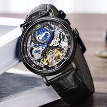 2026 New ONOLA Men Automatic Mechanical Watch 30M Waterproof Business Skeleton Tourbillon Gift Box - one-size - View 5