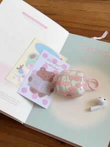 Pink Cherry 4/Pro 3/Pro 2/3rd Gen/2nd Gen/1st Gen/2nd Gen Wireless Bluetooth Earphone Protective Case For Women - Pink - View 8
