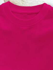 Pure Cotton T-Shirt For Boys With Video Game Controller Design - 玫紅色 - 查看 3