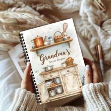 1pc A5 Size Spiral Recipe Notebook, Blank Recipe Book, Double Wire Spiral Binding, Suitable For Home Cooking, Collecting Favorite Recipes, Recording Cooking Notes And Inspiration - F - View 3