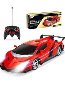 1pc 1:16 Scale Remote Control Racing Car Toy With LED Lights - Battery Powered Plastic RC Car, Suitable For 3-6 Years Old Children, Weather-Resistant, Button Control - High-Speed Drift Electric Toy Car Set, Can Be Used As Birthday And Holiday Gifts With Lights And Controller - Multicolor - View 14