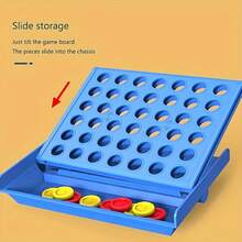 1套 Connect 4 經典四子棋策略遊戲，家庭聚會桌上遊戲，互動多人對戰益智遊戲，適合旅行與露營，快速組裝與收納，競技對戰遊戲，完美適用於居家聚會、節日娛樂與趣味玩法 - 彩色 - 查看 6