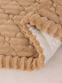 One-Piece Solid Color Chenille Sofa Cushion, Modern Minimalist Style, Thickened Quilted Design, Brushed Plush Silicone Backing For Non-Slip Sofa Cover, Straight-Line Sofa Cover, Comfortable And Soft, Suitable For All Seasons, Not Easy To Fade Or Deform, Cat-Proof And Pet-Friendly, Provides All-Around Protection For Your Sofa, Wear-Resistant And Durable, Warm In Autumn And Winter, Suitable For Living Room And Bedroom Sofa Covers. - Khaki - View 9