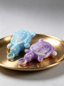 Electroplated UV Colorful Turtle Pendant, Dual-Color Acrylic Pendant, Suitable For DIY Earrings, Bracelets, Necklaces - Multicolor - View 5