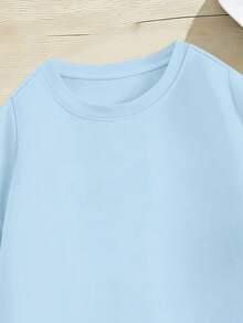 Short-Sleeved T-Shirt For Boys - Army Green - View 4
