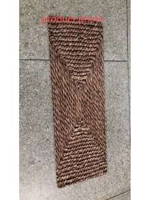 1 pieza Alfombra de arte con patrón tejido, alfombra decorativa de estilo estético personalizado, regalo de naturalismo, estera de ambiente estético de vibra Ins, tapete de muebles suaves minimalistas modernos, felpudo de entrada, alfombra de cocina, pasillo, alfombra pequeña, alfombra, estera, decoración del hogar, alfombra de área pequeña, estera de exterior, alfombra de dormitorio, alfombra lavable - Multicolor - Ver 5
