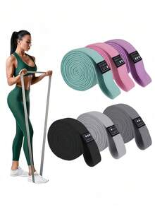Yoga Elastikband Yoga Fitness Dehnband Tanz Widerstandband für Männer und Frauen Fitness Heimgym Ideal für Sport Krafttraining Bodybuilding und Pilates Trainingsausrüstung Gym Zubehör - Verschiedenfarbig - Übersicht 2