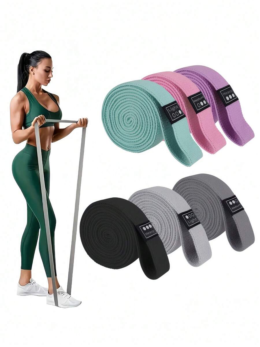 Yoga Elastikband Yoga Fitness Dehnband Tanz Widerstandband für Männer und Frauen Fitness Heimgym Ideal für Sport Krafttraining Bodybuilding und Pilates Trainingsausrüstung Gym Zubehör