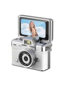 Palm-Sized Mini Camera With 180° Flip Screen And Beauty Filters-Perfect For Capturing Campus And Outdoor Moments; Doubles As A Portable Hanging Accessory - 查看 15