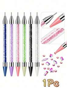 Diamond Painting Tools - Self-Adhesive Diamond Pen, Double-Ended Rhinestone Pen, Suitable For 5D DIY Diamond Painting, Handmade Cross Stitch, Nail Art Accessories - A - View 1