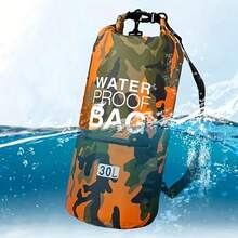2/5/10/20/30L Outdoor Camouflage Waterproof Portable Dry Bag PVC Coated Swimming Bag, Suitable For River Hiking - Multicolor - View 4