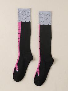1/10/20/30 Pairs Women's Spring/Autumn Comfortable Fun Chicken Claw Design Knee-High Socks - Multicolor - View 6