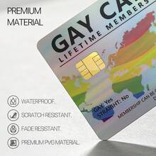 1pc Ultra-Thin Vinyl Skin Sticker For Credit Card, Debit Card, Transit Card, Key Card, Residue-Free, Holographic, Waterproof, Scratch-Resistant, Anti-Slip, Protective And Personalized Bank Card Skin - View 3