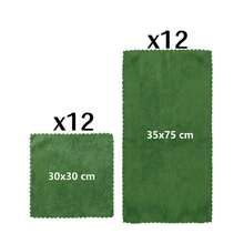 Microfiber Washcloths 5 Packs 29.5" X 13.8" Soft Feel Fingertip Towels Quick Drying Coral Velvet Wash Cloths Ultra Soft, Quick-Drying & Multipurpose Face & Hand Towels For Bathroom, Spa, And Gym Towel. - Grass Green - View 12