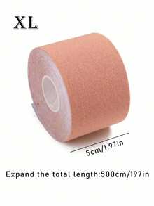 1pc Women's Plus Size Body Tape Invisible Lifting Push-Up Free Cut Self-Adhesive Breast Lift Tape - Khaki - View 9