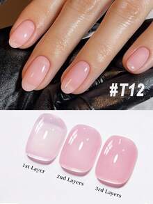 KAMUA 2pcs Spring Gel Nail Polish Set - 12ml Pink Gel And Bright Cat Eye Gel Nail Polish, Soak-Off UV/LED, Minimalist Elegant Style, Suitable For Nail Salon DIY Home Manicure, Women's Gift - 彩色 - 查看 2