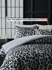 1pc Grey Leopard Print Pillowcase, Fashionable Personalized Modern Style Polyester Decorative Throw Pillow Cover Suitable For Sofa, Home Decor, Machine Washable, Without Filling - Grey - View 7