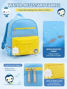 Ultra-Lightweight Ergonomic Student Backpack, Weight-Reducing Shoulder Bag For Boys And Girls Grades 1-6, Weight-Distribution Back Support System, Ergonomic 3D Back Cushion Design, Breathable Comfortable Shoulder Straps, Adjustable Safety Chest Buckle, High-Visibility Reflective Strips For Night, Water-Resistant Durable Fabric, Multi-Compartment Scientific Storage Structure, Fits A4 Textbooks, Folders, Water Bottles, Lunch Boxes And School Supplies - Multicolor - View 6