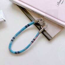 1pc,Vintage Plaid Thin Fabric Phone Wrist Lanyard, Color Block Check Anti-Lost Strap For Phone & Key Bag Accessory - Multicolor - View 4