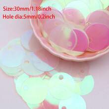 3-30mm Cup Flat Round Loose Sequin Paillettes AB Transparent & Transparent PVC Confetti Large Sequins DIY For Spangles Craft Supplies Jewelry Making Sewing Embroidery Applique - 20 Grams - View 13