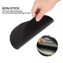 2/4/6pcs Non-Stick Pan Liners, Heat Resistant, Washable And Reusable, Suitable For Indoor And Outdoor Frying Pans, Effectively Prevents Food From Sticking To The Pan Bottom During High-Temperature Cooking, A Practical Kitchen Helper - Multicolor - View 7