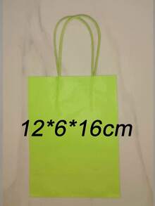10pcs Colored Gift Wrapping Paper Bag Valentine Day - Multicolor - View 24
