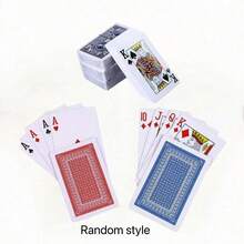 54 piezas Naipes con núcleo gris y dorso rojo, adecuados para actuaciones de magia, juegos de mesa de fiesta, tamaño de carta 56x86mm, naipes, juegos de cartas, barajador de cartas, cartas de mesa, juegos de cumpleaños - Rojo - Ver 3